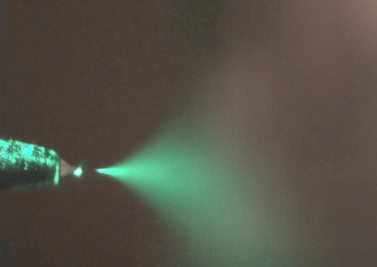 Electrospray Plume Photo